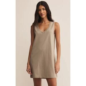 Z Supply Sloane V-Neck Mini Dress - Pebble Moon NWT SIZE XL